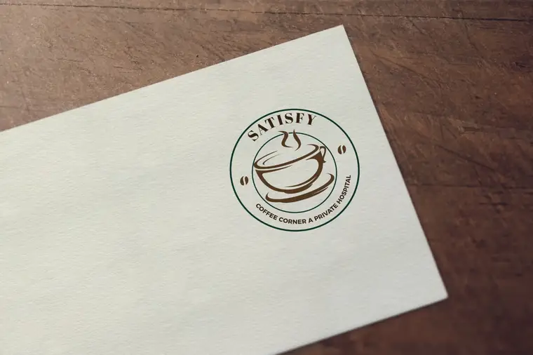 تصميم شعار كافيه Satisfy